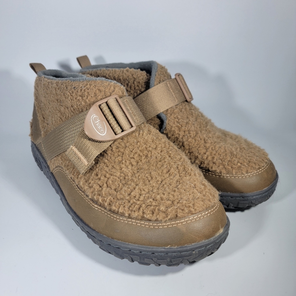CHACO Womens Ramble Fluff Brown Plush Fleece Slipper Indoor Outdoor Size 9. 5